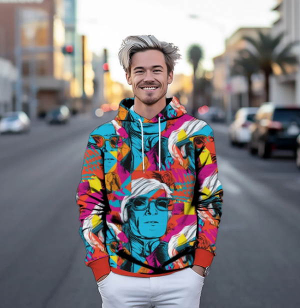 Hoodie Warna-warni yang Berani